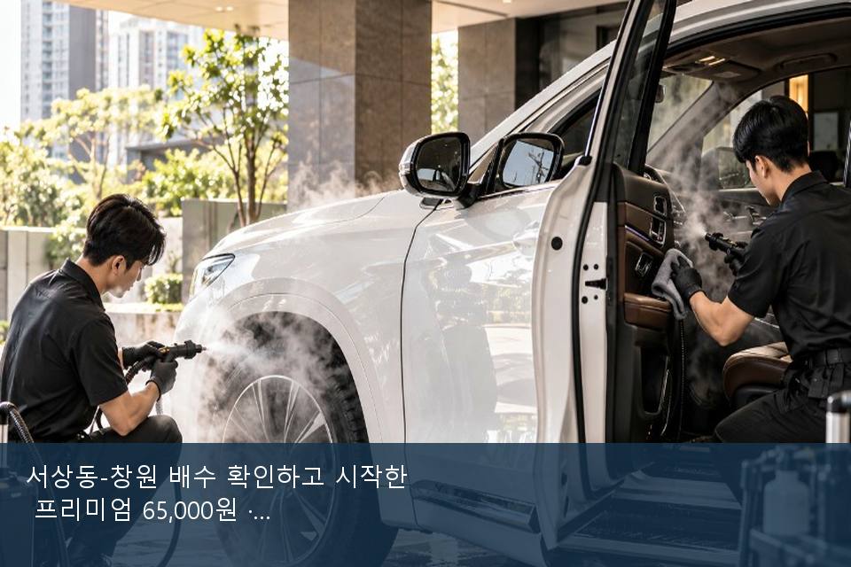 서상동-창원 배수 확인하고 시작한 프리미엄 65,000원 · 비 갠 뒤의 작업