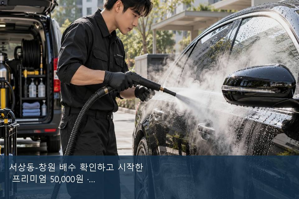 서상동-창원 배수 확인하고 시작한 프리미엄 50,000원 · 차종 기준 금액
